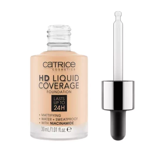 CATRICE HD LIQUID РІДКА МАСКУЮЧА ТОНАЛЬНА ОСНОВА 005 IVORY BEIGE 30МЛ