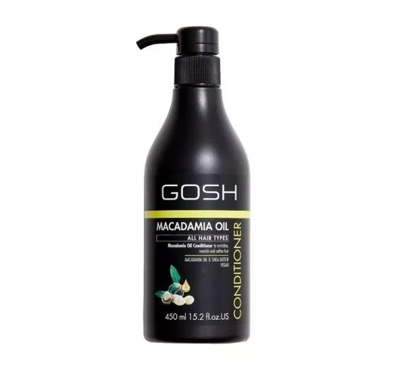 GOSH MACADAMIA OIL ВЕГАНСКИЙ КОНДИЦИОНЕР ДЛЯ СУХИХ ВОЛОС 450МЛ
