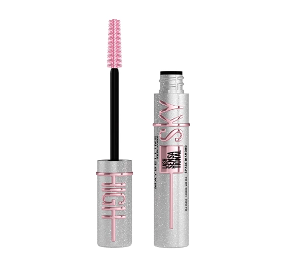 Натисніть на картинку, щоб її збільшити Maybelline Lash Sensational Sky High глітерна туш-топер для вій Space Diamond 7,2мл