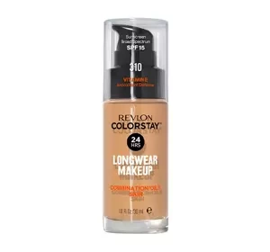 REVLON COLORSTAY ТОНАЛЬНОЕ СРЕДСТВО С ВИТАМИНОМ E ДЛЯ ЖИРНОЙ КОЖИ 310 WARM GOLDEN 30МЛ