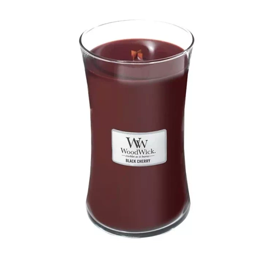 Натисніть на картинку, щоб її збільшити WOODWICK LARGE JAR CANDLE АРОМАТИЧНА СВІЧКА BLACK CHERRY 610Г