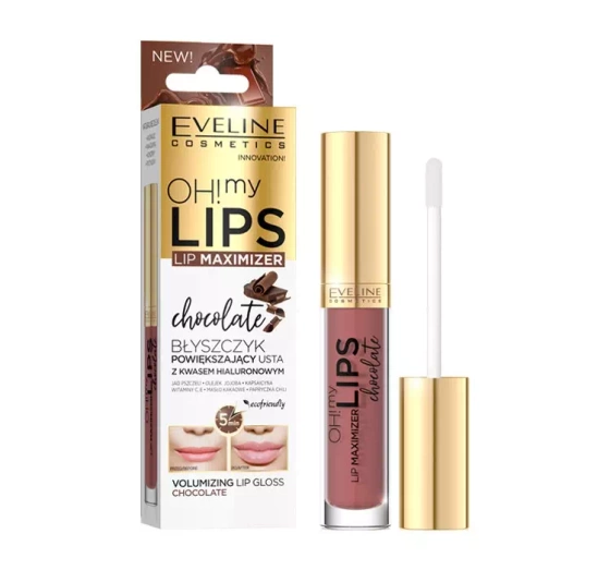 EVELINE OH MY LIPS LIP MAXIMIZER БЛИСК ЗБІЛЬШУЮЧИЙ ГУБИ ШОКОЛАДНИЙ 4,5МЛ