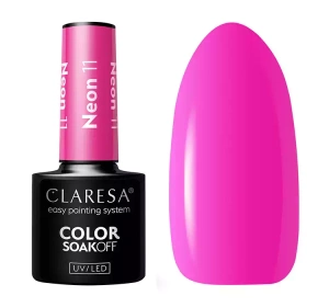 CLARESA SOAK OFF ГЕЛЬ-ЛАК NEON 11 5Г