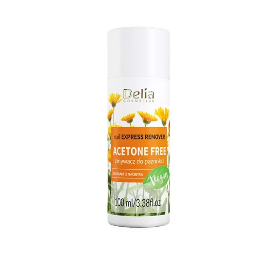 DELIA EXPRESS REMOVER ACETON FREE БЕЗАЦЕТОНОВАЯ ЖИДКОСТЬ ДЛЯ СНЯТИЯ ЛАКА 100МЛ