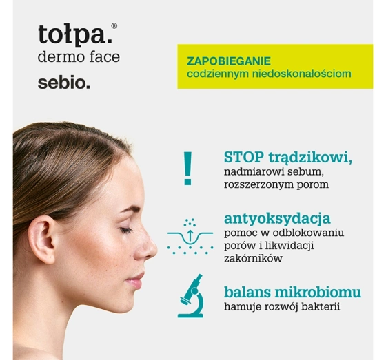 TOŁPA DERMO FACE SEBIO ОТШЕЛУШИВАЮЩИЙ ГЕЛЬ ДЛЯ УМЫВАНИЯ ЛИЦА 150МЛ