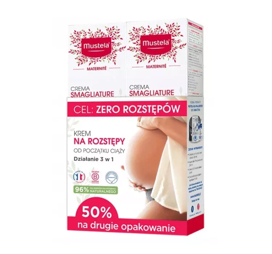 MUSTELA MATERNITE КРЕМ ПРОТИВ РАСТЯЖЕК ДЛЯ БЕРЕМЕННЫХ ЖЕНЩИН 2x250МЛ