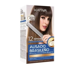 KATIVA ALISADO BRASILENO НАБОР ДЛЯ КЕРАТИНОВОГО ВЫПРЯМЛЕНИЯ ВОЛОС ДЛЯ БРЮНЕТОК