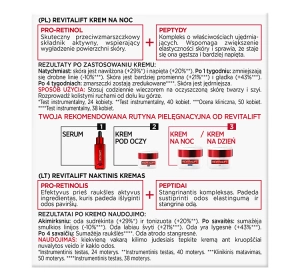 LOREAL REVITALIFT НІЧНИЙ КРЕМ ПРОТИ ЗМОРЩОК 50МЛ