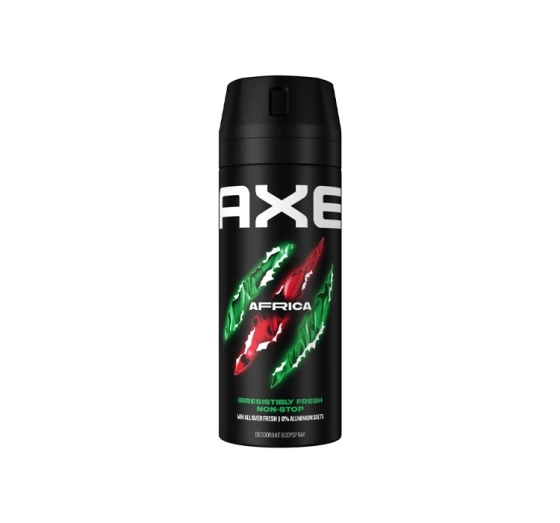 Натисніть на картинку, щоб її збільшити AXE AFRICA ДЕЗОДОРАНТ В АЕРОЗОЛІ ДЛЯ ЧОЛОВІКІВ 150 МЛ