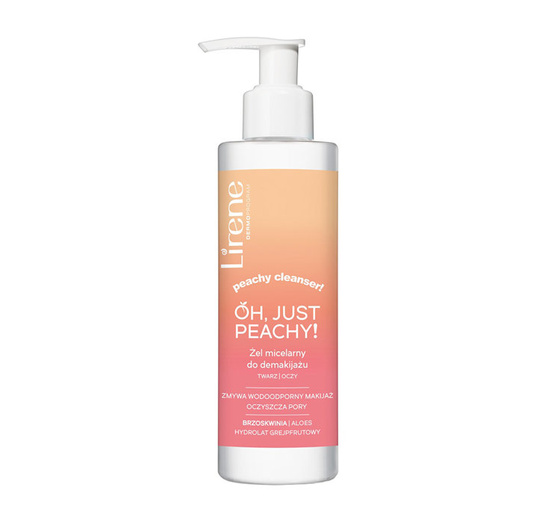 LIRENE OH JUST PEACHY МИЦЕЛЯРНЫЙ ГЕЛЬ ДЛЯ УДАЛЕНИЯ МАКИАЖА С ЛИЦА И ГЛАЗ 145МЛ