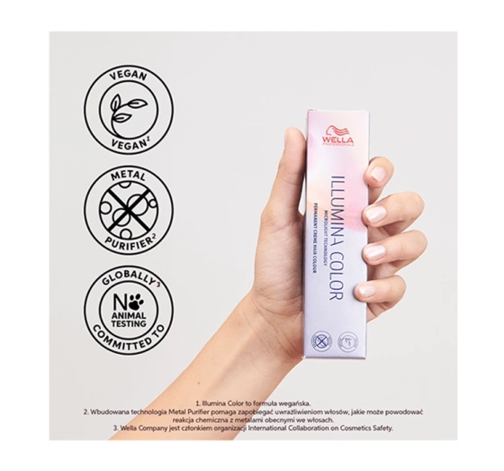 Нажмите на картинку, чтобы ее увеличить WELLA PROFESSIONALS ILLUMINA COLOR КРЕМ-КРАСКА ДЛЯ КОЛОРИРОВАНИЯ 7/7 60 МЛ