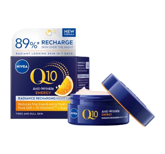 NIVEA Q10 ENERGY ВОССТАНАВЛИВАЮЩИЙ КРЕМ ПРОТИВ МОРЩИН НА НОЧЬ 50МЛ