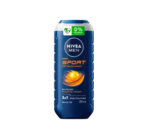 NIVEA MEN SPORT ГЕЛЬ ДЛЯ ТІЛА, ОБЛИЧЧЯ І ВОЛОССЯ 250МЛ