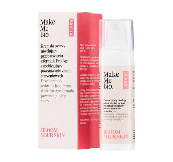 MAKE ME BIO BLOOMI BLOOM YOUR SKIN КРЕМ ДЛЯ ЛИЦА ОТ ПИГМЕНТНЫХ ПЯТЕН С ФОРМУЛОЙ PRO-AGE 30МЛ