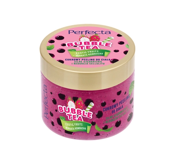 PERFECTA BUBBLE TEA ПІЛІНГ ДЛЯ ТІЛА EXOTIC FRUITS + KOMBUCHA TEA 300Г