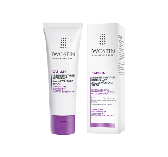 IWOSTIN CAPILLIN ИНТЕНСИВНЫЙ КРЕМ ПРОТИВ ПОКРАСНЕНИЙ SPF20 40МЛ