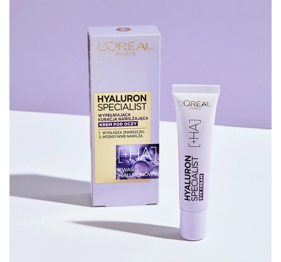 LOREAL HYALURON SPECIALIST КРЕМ ПІД ОЧІ ПРОТИ ЗМОРШОК 15МЛ