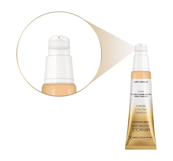 MAX FACTOR MIRACLE SECOND SKIN ТОНАЛЬНОЕ СРЕДСТВО 02 FAIR LIGHT 30МЛ