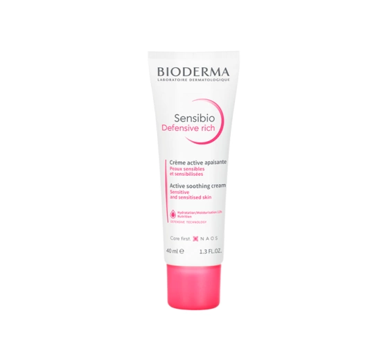 Bioderma Sensibio Defensive rich заспокійливий крем зміцнює природний захист шкіри 40 мл