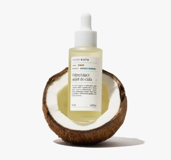 Your Kaya розслаблююча олія для тіла з ароматом кокоса та мигдалю 50 мл