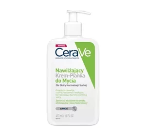 CERAVE ЗВОЛОЖУВАЛЬНИЙ КРЕМ-ПІНКА ДЛЯ МИТТЯ СУХОЇ І НОРМАЛЬНОЇ ШКІРИ 473МЛ