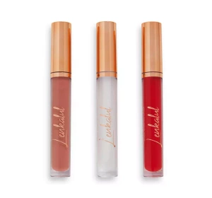 MAKEUP REVOLUTION X LENKALUL LIP GLOSS SET БЛИСКИ ДЛЯ ГУБ 3x3МЛ