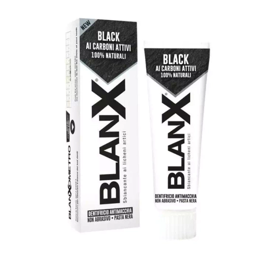 BLANX BLACK CARBONE ЧОРНА ВІДБІЛЮВАЛЬНА ПАСТА ДЛЯ ЗУБІВ 75МЛ