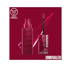 MAYBELLINE SUPERSTAY VINYL INK ВИНИЛОВАЯ ПОМАДА ДЛЯ ГУБ 30 UNRIVALED 4,2МЛ