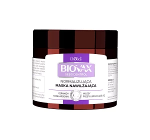 BIOVAX SEBOCONTROL НОРМАЛІЗУЮЧА ЗВОЛОЖУЮЧА МАСКА ДЛЯ ВОЛОССЯ 250МЛ