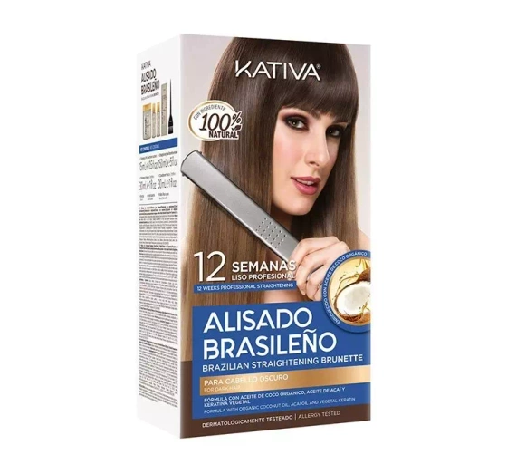 KATIVA ALISADO BRASILENO НАБОР ДЛЯ КЕРАТИНОВОГО ВЫПРЯМЛЕНИЯ ВОЛОС ДЛЯ БРЮНЕТОК