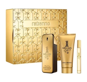 PACO RABANNE 1 MILLION ТУАЛЕТНАЯ ВОДА СПРЕЙ 100 МЛ + 10 МЛ + ГЕЛЬ ДЛЯ ДУША 100МЛ 