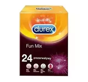 DUREX FUN MIX ПРЕЗЕРВАТИВИ 24 ШТ