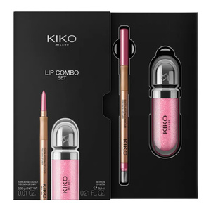 KIKO Milano Lip Combo Set набор для макияжа губ 02 блеск для губ 6,5 мл + контурная помада 0,35 г