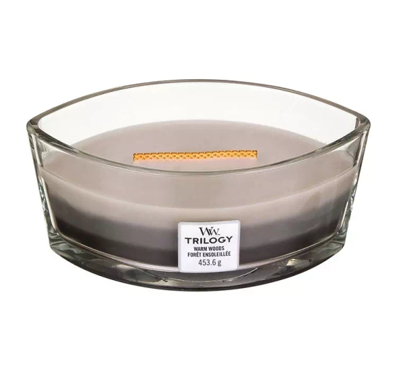 WOODWICK ELLIPSE CANDLE АРОМАТИЧЕСКАЯ СВЕЧА TRILOGY WARM WOODS 453,6Г