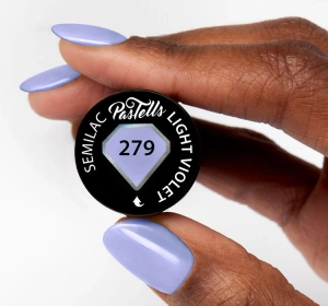 SEMILAC ГІБРИДНИЙ ЛАК PASTELLS LIGHT VIOLET 279