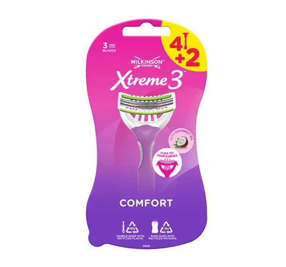 WILKINSON SWORD XTREME3 BEAUTY ОДНОРАЗОВАЯ БРИТВА ДЛЯ ЖЕНЩИН 6 ШТУК