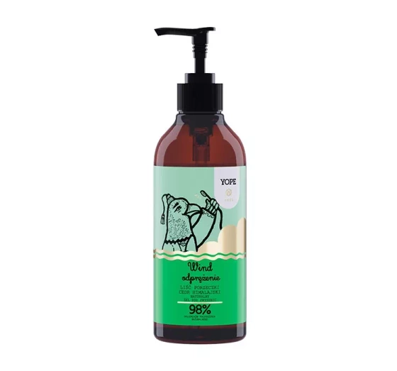 Натисніть на картинку, щоб її збільшити YOPE SOUL WIND РЕЛАКС НАТУРАЛЬНИЙ ГЕЛЬ ДЛЯ ДУШУ ГІМАЛАЙСЬКИЙ КЕДР І ЧОРНА СМОРОДИНА 400МЛ