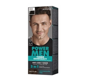 Joanna Power Men тонирующее средство для устранения седины 03 Medium Brown 80 г