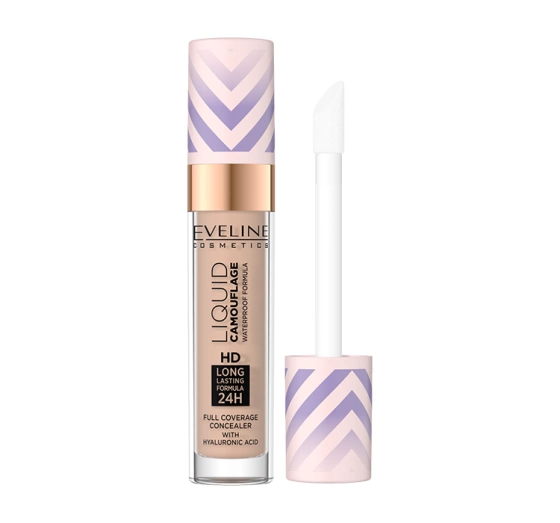 Eveline Cosmetics Liquid Camouflage кроющий корректор для лица с гиалуроновой кислотой 06 Medium Beige 7 мл