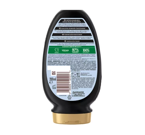 GARNIER BOTANIC THERAPY КОНДИЦІОНЕР ДЛЯ ВОЛОССЯ З АКТИВОВАНИМ ВУГІЛЛЯМ 200МЛ