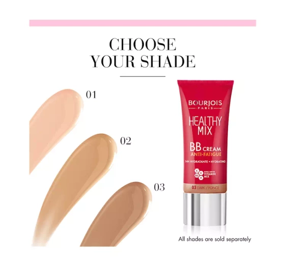 BOURJOIS HEALTHY MIX ЛЕГКИЙ BB-КРЕМ 03 DARK 30МЛ