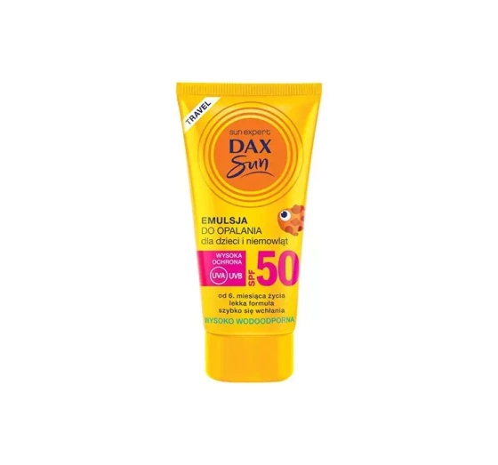 DAX SUN ЭМУЛЬСИЯ ДЛЯ ЗАГАРА ДЛЯ ДЕТЕЙ И МЛАДЕНЦЕВ SPF50 50МЛ