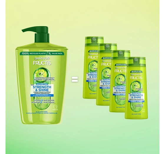 GARNIER FRUCTIS STRENGTH & SHINE ШАМПУНЬ ДЛЯ ВОЛОС 1000МЛ