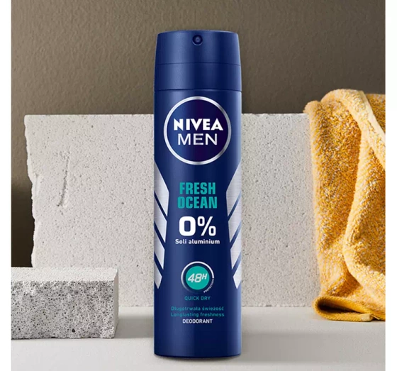 NIVEA MEN FRESH OCEAN ШАРИКОВЫЙ ДЕЗОДОРАНТ-СПРЕЙ 150МЛ