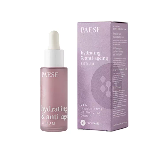 PAESE HYDRATING & ANTI-AGEING ЗВОЛОЖУВАЛЬНА СИРОВАТКА ПРОТИ СТАРІННЯ 30МЛ