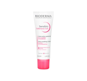 Bioderma Sensibio Defensive rich заспокійливий крем зміцнює природний захист шкіри 40 мл