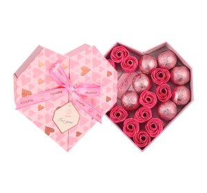 Aurora For You Peony & Cherry Amber подарунковий набір бомбочки для ванни 8 x 30 г + мило 12 x 4 г