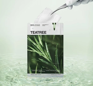 Mediheal Teatree Essential Mask Calming Moisture успокаивающая и увлажняющая тканевая маска для лица 24 мл