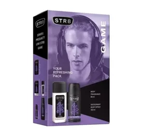 STR8 GAME ПАРФЮМИРОВАННЫЙ ДЕЗОДОРАНТ ДЛЯ ТЕЛА 85МЛ + ДЕЗОДОРАНТ 150МЛ