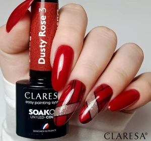CLARESA SOAK OFF ГЕЛЬ-ЛАК DUSTY ROSE 3 5Г